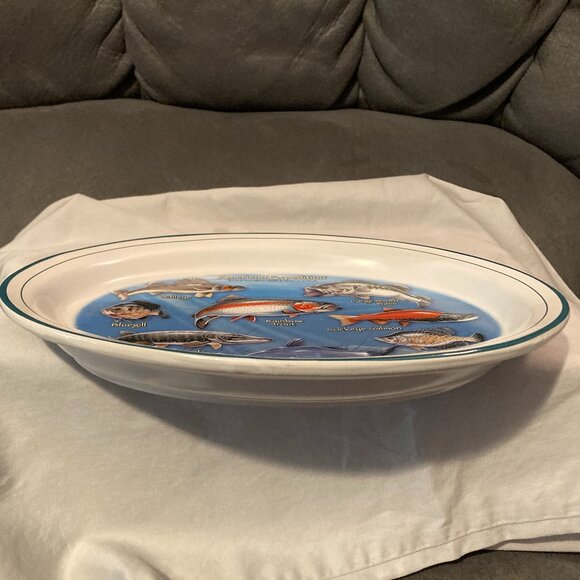 VTG 1990's American Expedition Oval Fish Platter-By @IDEAMAN-10" L-NEW W/O BOX - Picture 6 of 8